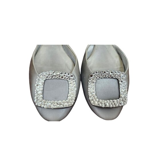 Roger Vivier Paris Ballet Flats Silver  Size EU 37/US 6.5 - Picture 4 of 14
